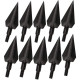 Traditional Broadheads, 100/125/150Grains 12PK Traditional Hunting Points Screw-in Hunting Arrowheads Solid Metal Arrow Tips for Hunting and Target 