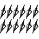 Sinbadteck Hunting Broadheads, 12PK 3 Blades Archery Broadheads 100 Grain Screw-in Arrow Heads Arrow Tips Compatible with Traditional Bows and Compound Bow 