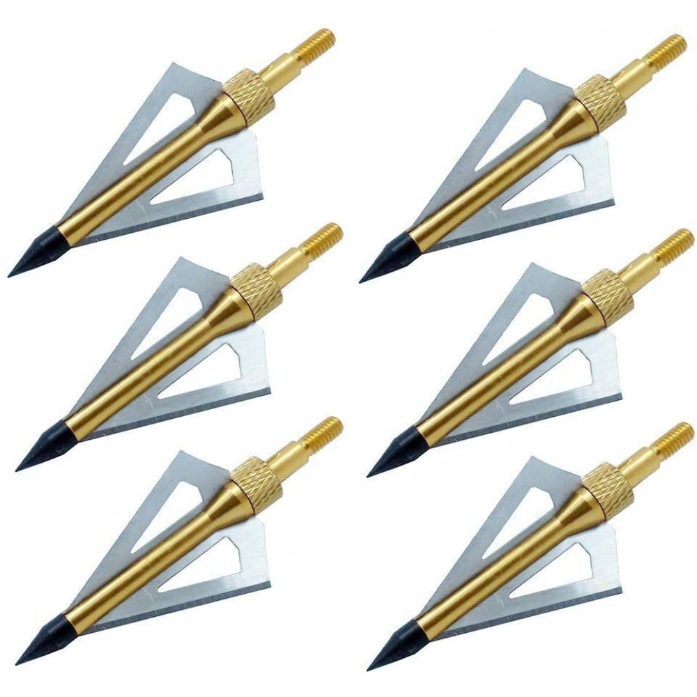 Sinbadteck Hunting Broadheads, 12PK 3 Blades Archery Broadheads 100