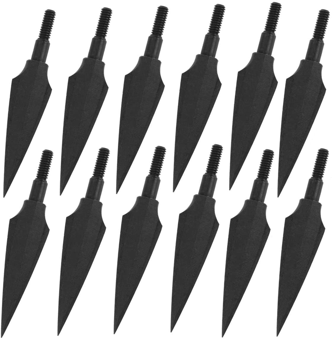 12pack Arrow Heads Tips Steel Broadheads Points Arrow Target Hunting Practice 