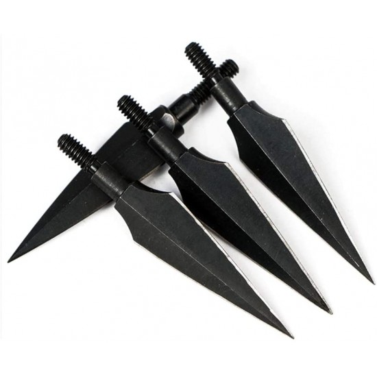 Details about   100Gr Arrowheads Target Broadheads Nickel Screw Point Archery Tips Bow Hunting 